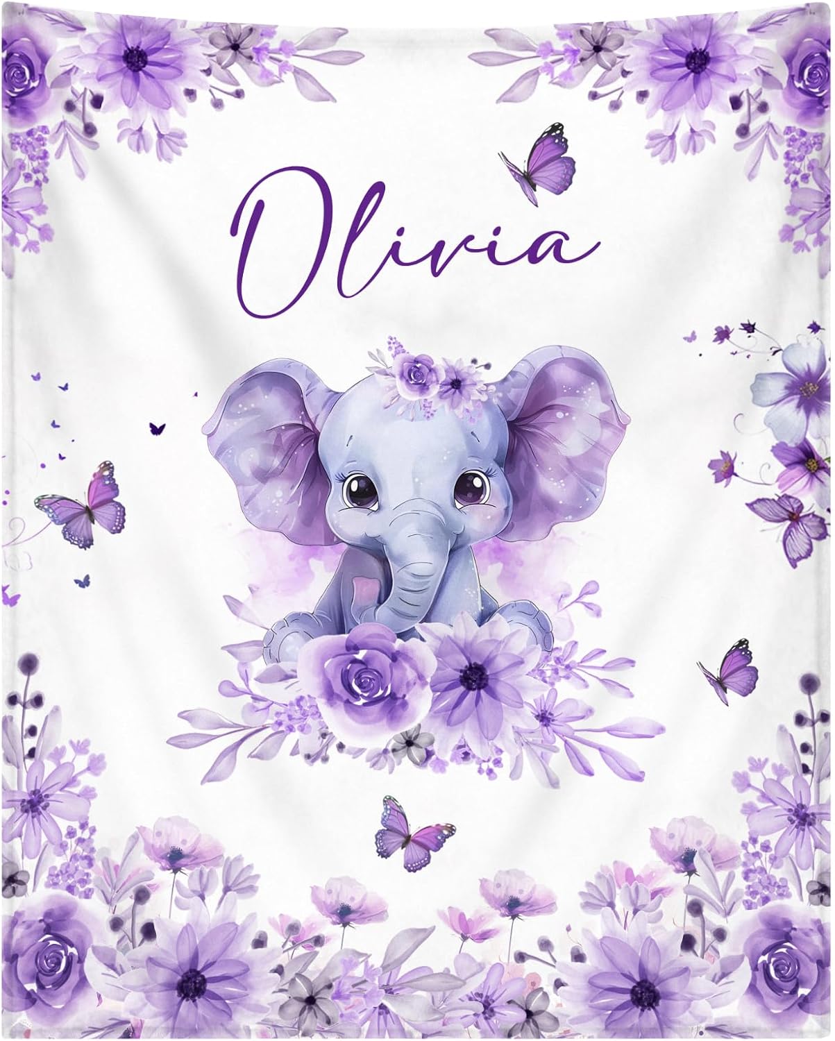 Personalized Baby Blankets for Girls - personalized soft baby blanket