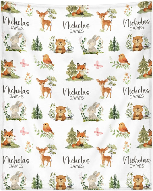Personalized Baby Blankets for Girls - personalized soft baby blanket