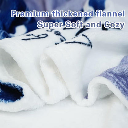 Personalized Baby Blankets for Girls | Custom Baby Blanket with Name for Kids | Woodland Animals-a
