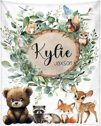 Personalized Baby Blankets for Girls - personalized soft baby blanket