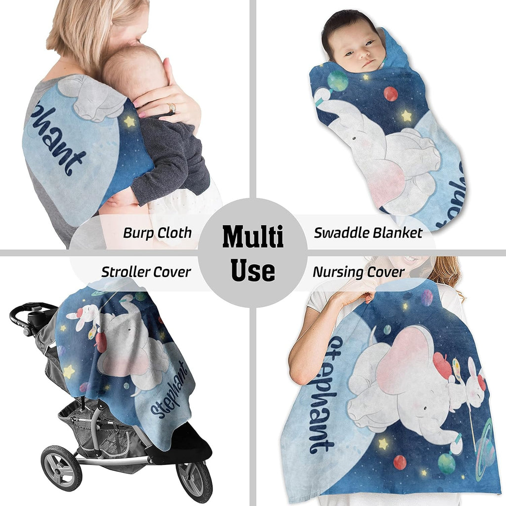 Size chart of custom baby blanket for boys with name – baby, throw, queen