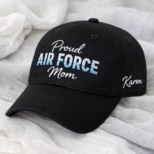 Custom Air Force Mom Embroidered Hat Personalized Name Gift Military