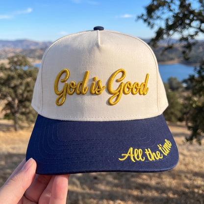 Inspirational Embroidered Cap - 'God is Good' Adjustable Hat - Image 2