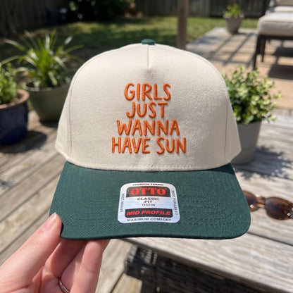 Trendy Sun Catching Cap with Fun Embroidery - Adjustable Fit - Image 2