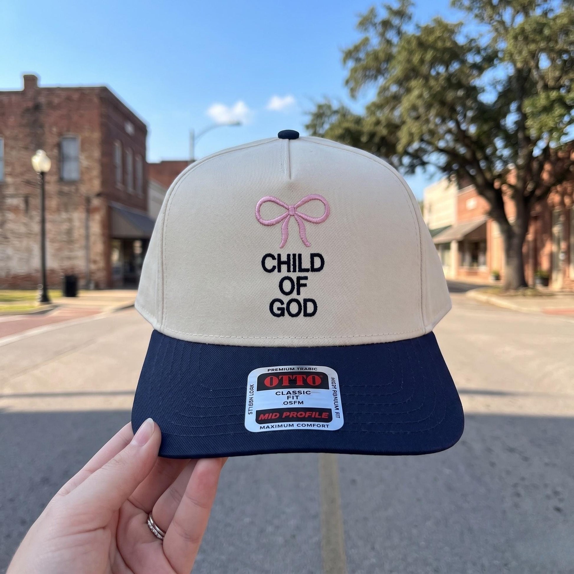 Child of God Embroidered Baseball Cap - Two-Tone Design, Statement Hat - Image 2