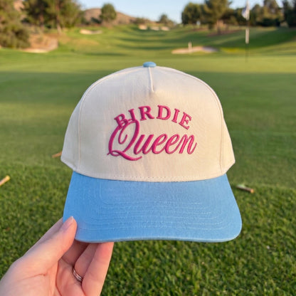 Golf Cap with 'Birdie Queen' Embroidery - For Women Golfers - Image 3