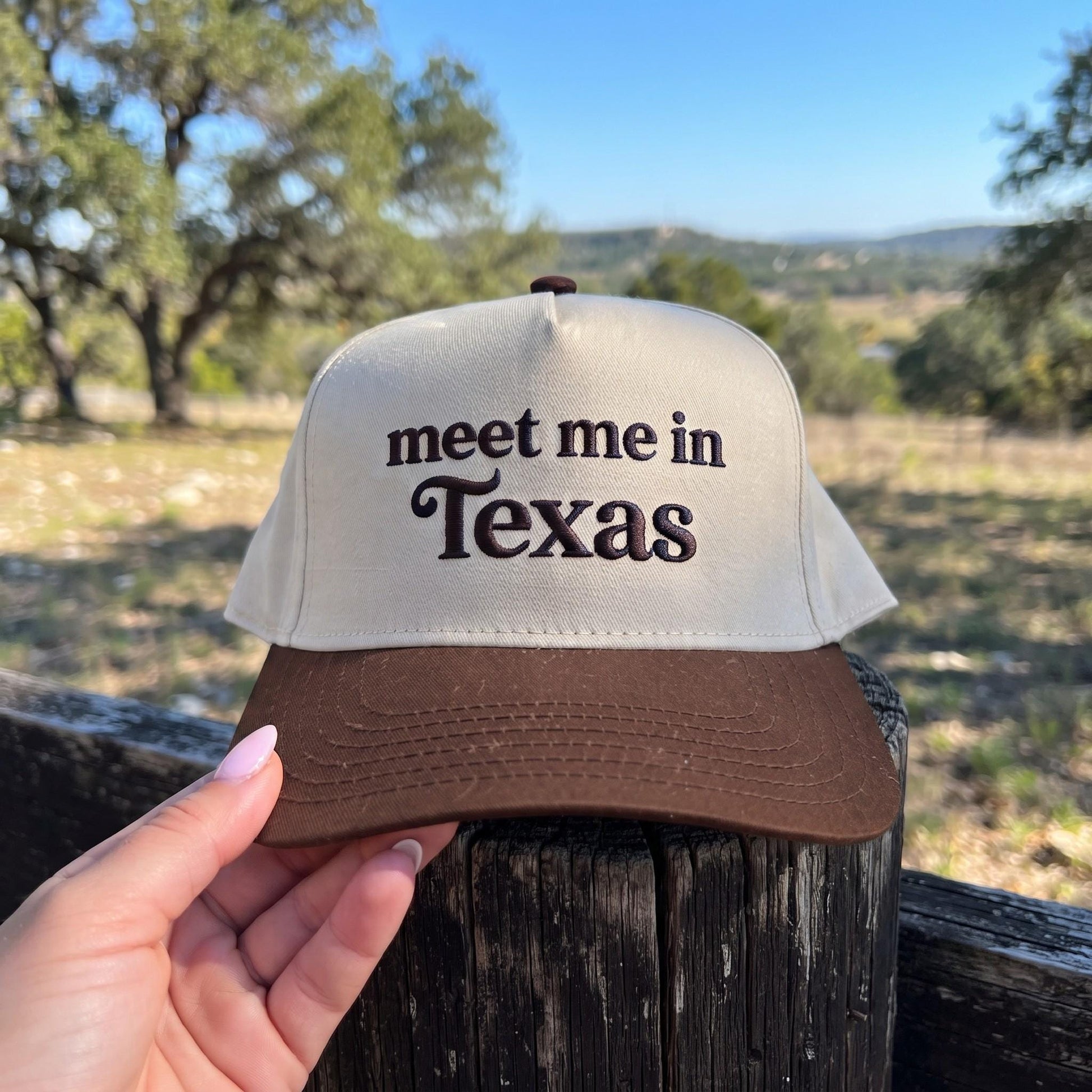 Trendy 'Meet Me in Texas' Embroidered Trucker Hat - Stylish Accessory - Image 3