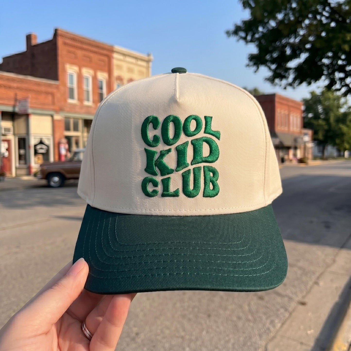 Cool Kid Club Embroidered Cap with Two-Tone Design - Youth Hat - Image 3