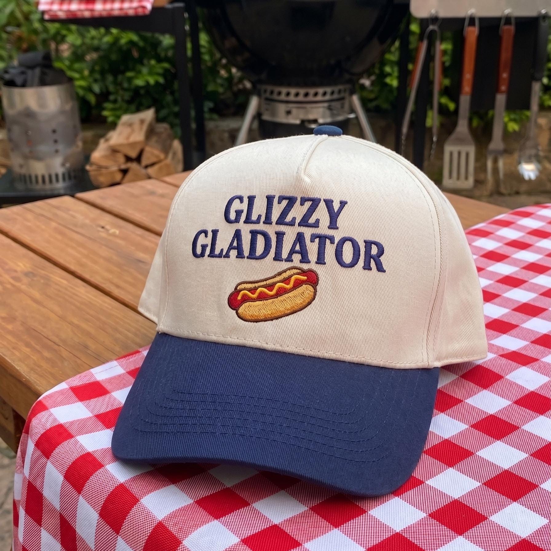 Novelty Cap with 'Glizzy Gladiator' Embroidery - Fun BBQ Accessory - Image 3