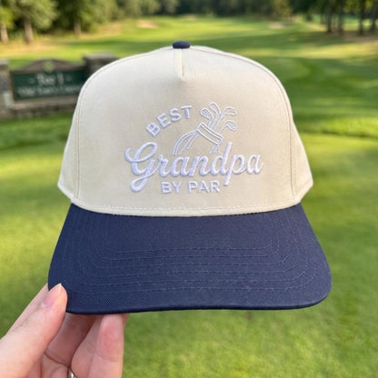 Best Grandpa by Par Golf Hat - Fun Embroidered Cap for Golf Lovers - Image 3