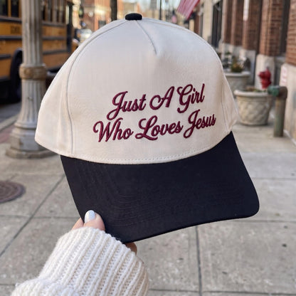 Embroidered Cap with Inspirational Message - Beige & Black - Adjustable Fit - Image 3