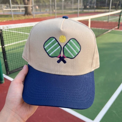 Pickleball Cap with Embroidered Paddle Design - Adjustable Fit - Image 3