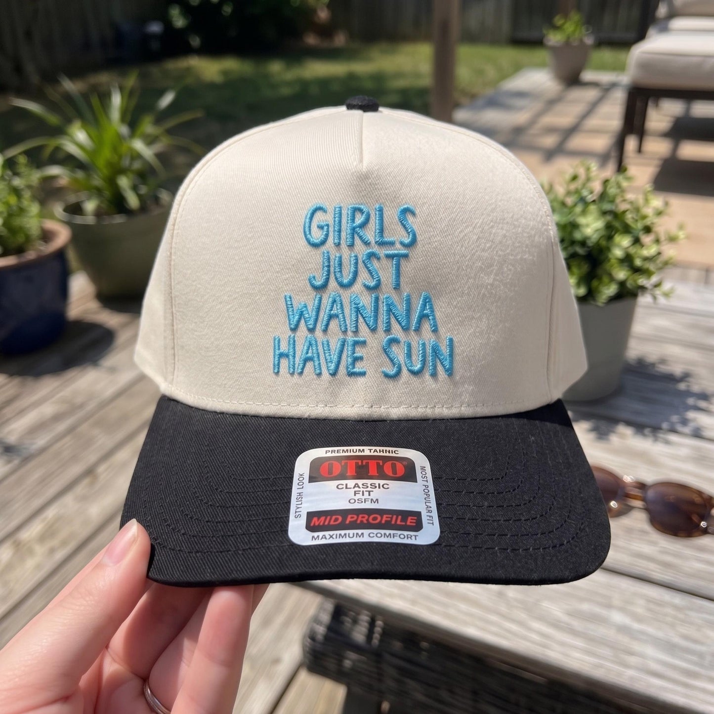 Trendy Sun Catching Cap with Fun Embroidery - Adjustable Fit - Image 3