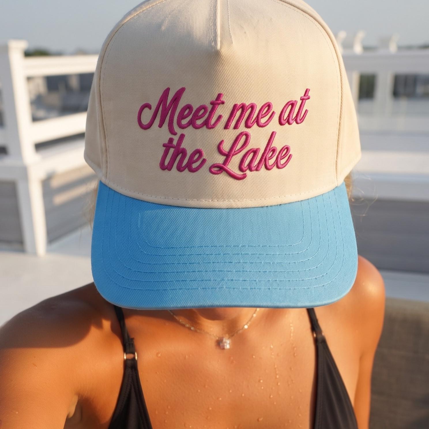 Trendy Lake-Themed Caps with Colorful Brims - Summer Outdoor Style - Image 3